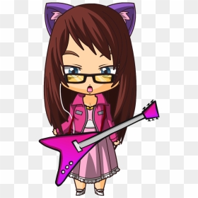 Cartoon, HD Png Download - cartoon guitar png