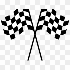 Racer Clipart Transparent - Transparent Background Racing Flag Png, Png Download - checkered flag banner png