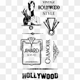Hollywood Ink Stamps, HD Png Download - vintage stamp png