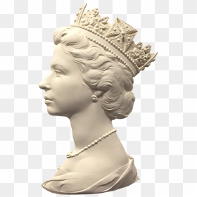 Elizabeth Ii Machin Head Sculpture Portrait - Queen Stamp, HD Png Download - statue head png