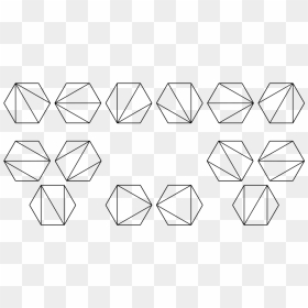 Non Convex Polygon Triangulation, HD Png Download - hexagons png