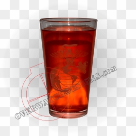 Eagle Globe And Anchor Pint Glass - Pint Glass, HD Png Download - pint glass png