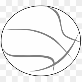 Basketball Grey Outline - Clipart Transparent Outline Basketball, HD Png Download - basketball clip art png