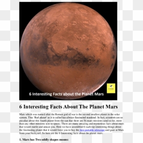 Mars, HD Png Download - mars planet png