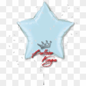 Large Pearl Light Blue Star - Star Balloon, HD Png Download - star light png