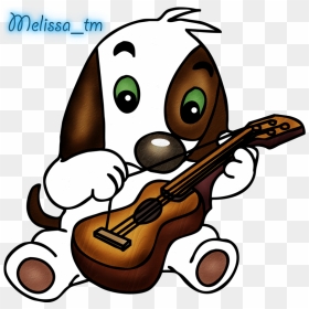 Cute Clipart Guitar - Can T Play The Guitar, HD Png Download - cartoon guitar png