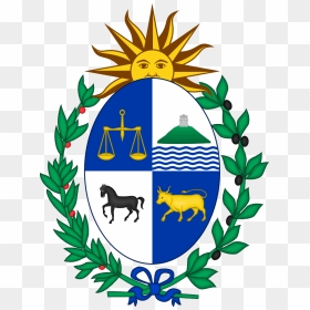 Escudo Nacional De Uruguay, HD Png Download - lineas azules png