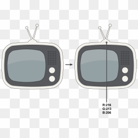 Television Set, HD Png Download - retro television png