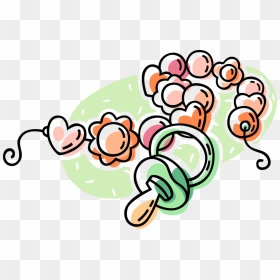 Vector Illustration Of Newborn Infant Baby Pacifier - Clip Art, HD Png Download - baby pacifier png