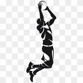 Boys Basketball Clipart Black And White Download - Playing Basketball Clipart Black And White, HD Png Download - basketball clip art png