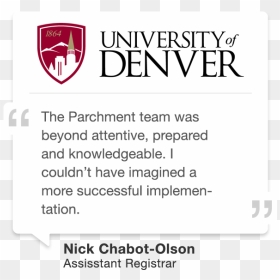 Testimonial Denver He - Poster, HD Png Download - parchment banner png