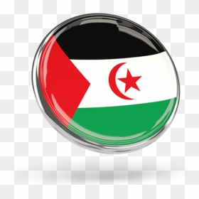 Round Icon With Metal Frame - Flag, HD Png Download - western frame png