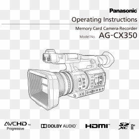 Operating Instructions Ag-cx350 - Samsung, HD Png Download - camera recording screen png