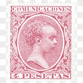 4p Carmine Rose King Alfonso Xiii Stamp, - Spain 15 Centimos Stamp, HD Png Download - sold out stamp png