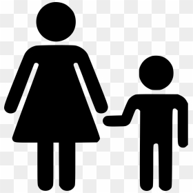 Mother Son - Mother And Daughter Icon Png, Transparent Png - mother and child png