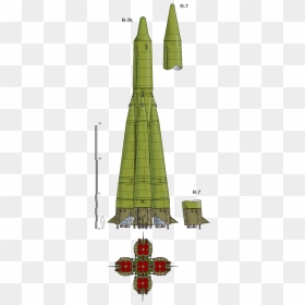 R7 Semyorka, HD Png Download - nuclear missile png