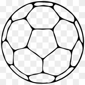 Outline Football Clipart Black And White, HD Png Download - soccer ball clip art png