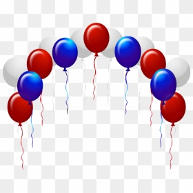 Red And Blue Balloons Png, Transparent Png - serpentinas png
