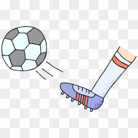Foot Kicking Ball Clipart, HD Png Download - soccer ball clip art png