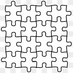 Games Clipart Puzzle Game - Black And White Puzzle Pieces, HD Png Download - game pieces png