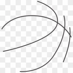 Basketball Outline Clip Art Cliparts Co - Circle, HD Png Download - basketball clip art png