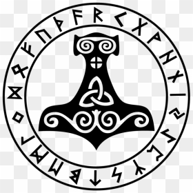 Mjolnir Vector - Valknut Png, Transparent Png - hammer vector png