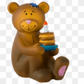 Bear With Cake - Teddy Bear, HD Png Download - buzz lightyear flying png