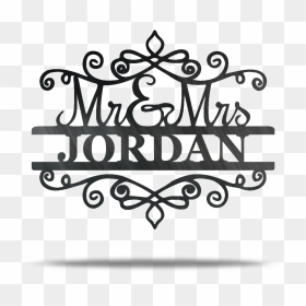 Mr & Mrs Split Monogram Png Clipart , Png Download - Clip Art, Transparent Png - mr and mrs png