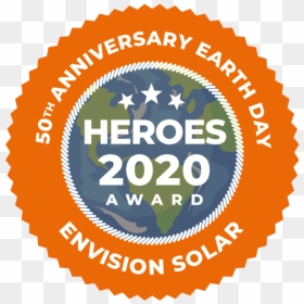 Envision Solar Heroes Award 2020 In Honor Of The 50th - Circle, HD Png Download - 50th png