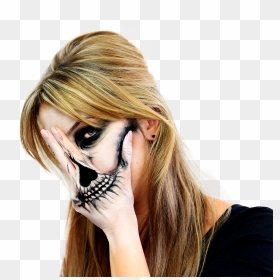 Girl, HD Png Download - halloween skull png