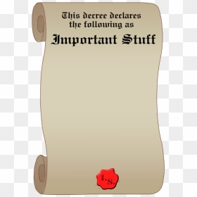 Important Stuff - Poppy, HD Png Download - parchment banner png