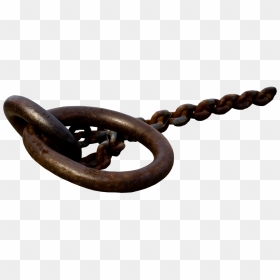 Two Heavy Metal Rings Pocked With Rust Attached To - Iron Rusted Chain Png, Transparent Png - rusty chain png