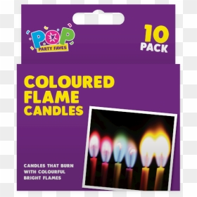 Coloured Flame Candles - Flame, HD Png Download - purple flames png