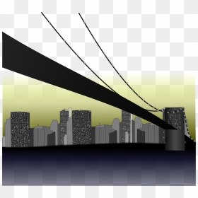 Grande Ville Clip Arts - Skyline Of Bridge City, HD Png Download - charlotte skyline silhouette png
