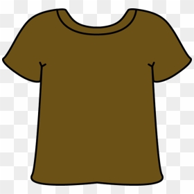 Brown Tshirt - Brown T Shirt Clipart, HD Png Download - blank t-shirt png