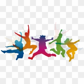 Vector Color Jumping Man Png Download - Dance Class Vector Png, Transparent Png - man jumping png