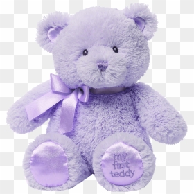 The Purple Teddy Bear - Purple Teddy Bear Png, Transparent Png - stuffed bear png