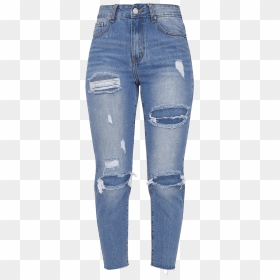 Mom Jeans Png - Ripped Skinny Jeans Png, Transparent Png - ripped jeans png