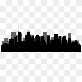 Charlotte Skyline Silhouette Png, Transparent Png - charlotte skyline silhouette png