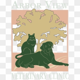 Arbor View Veterinary Clinic-footerlogo - Illustration, HD Png Download - wolf teeth png