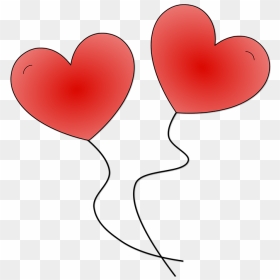 Heat Clipart Two Heart - Corazones Globos Png, Transparent Png - heart organ png