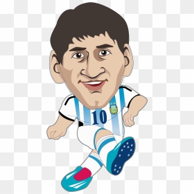 Fifa Vector Cup Messi Of National Football Clipart - Messi Clipart, HD Png Download - cartoon football png