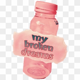 #bottle #pink #brokendreams  orig - Plastic Bottle, HD Png Download - broken bottle png