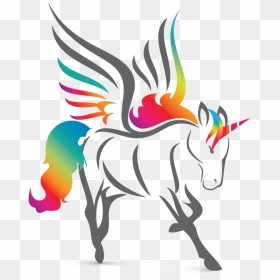 Unicorn Logo, HD Png Download - gold unicorn png
