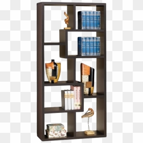Asymmetrical Bookcase, HD Png Download - bookshelves png