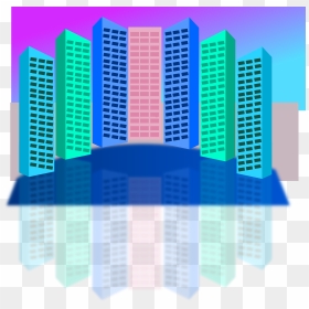 Skyscrapers City Cityscape Town Png Image - Skyscraper, Transparent Png - skyscraper silhouette png