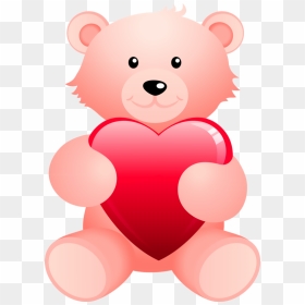 Teddy Bear Romantic Happy Valentines Day, HD Png Download - stuffed bear png