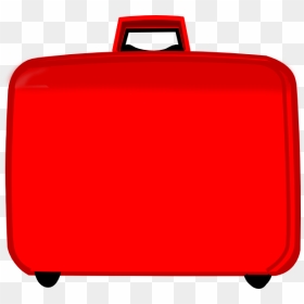 Red Clip Art At - Small Suitcase Clipart, HD Png Download - suit case png