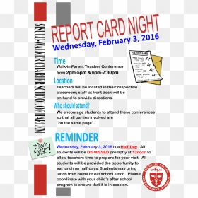 Report Card Night2016 - Draw A Report Card, HD Png Download - report card png