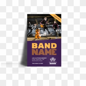 Music Band Name Poster Template Preview - Flyer, HD Png Download - music band png